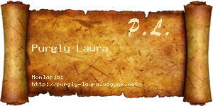 Purgly Laura névjegykártya
